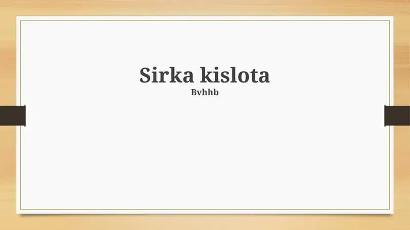 Sirka kislotasi