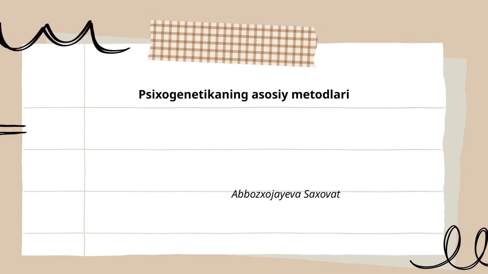 Psixogenetikaning asosiy metodlari