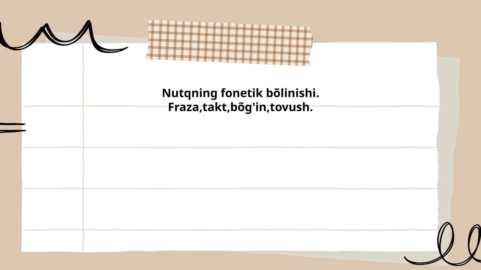 Nutqning fonetik bõlinishi