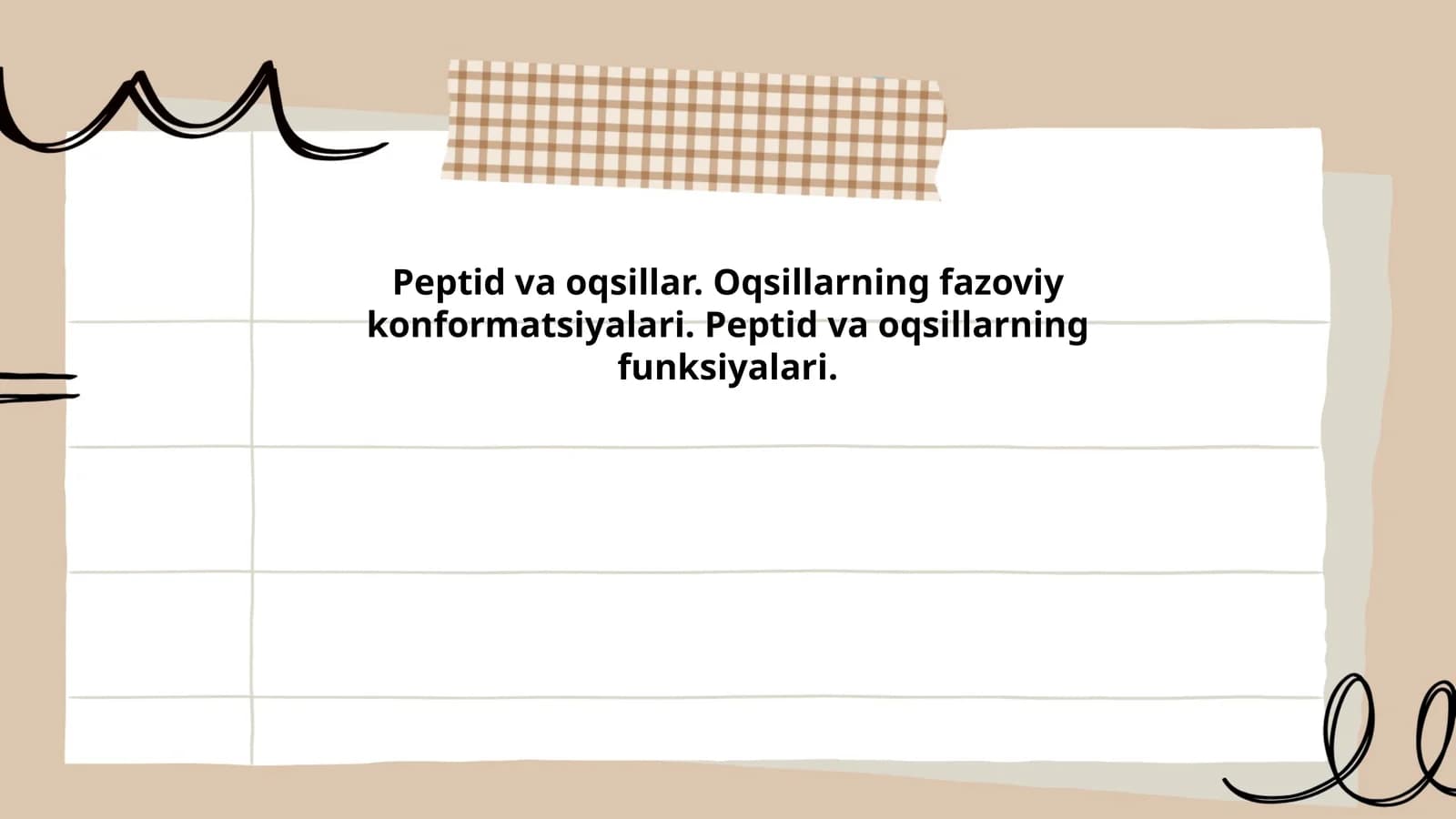 Peptid va oqsillar