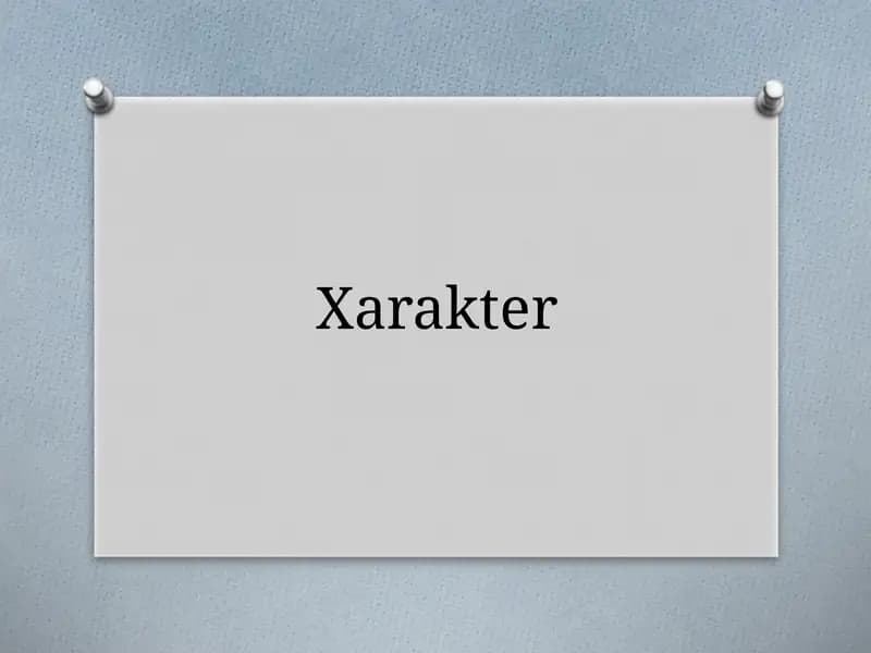 Xarakter