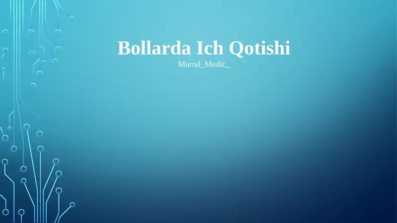 Bollarda Ich Qotishi