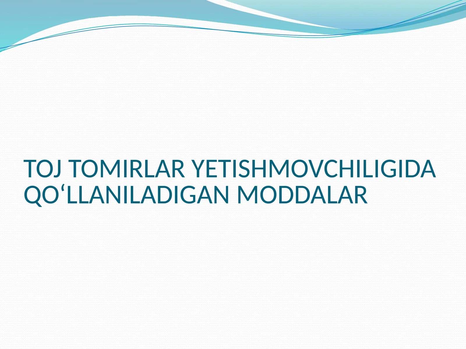 antianginal vositalar