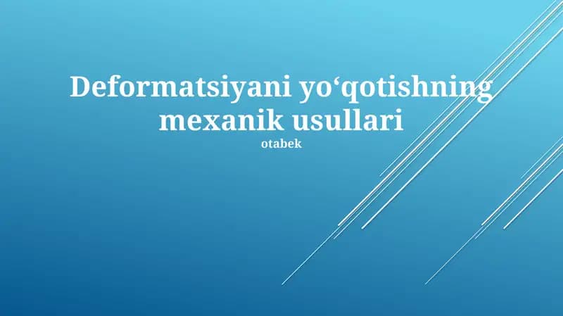 Issiq presslash texnologiyasi