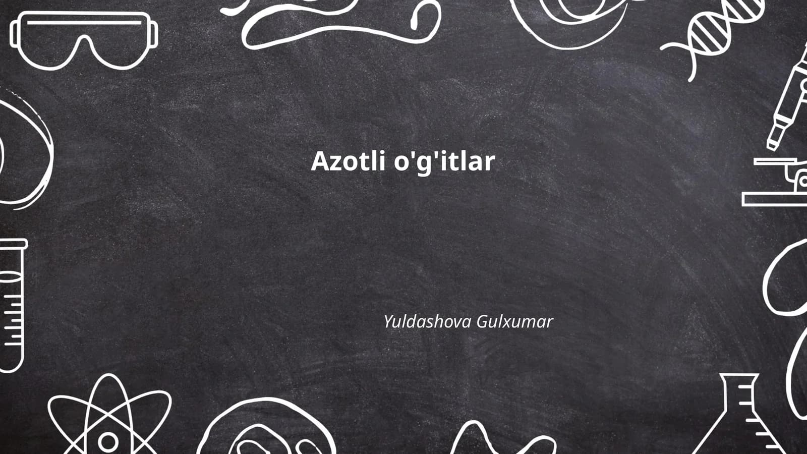 Azotli o'g'itlar