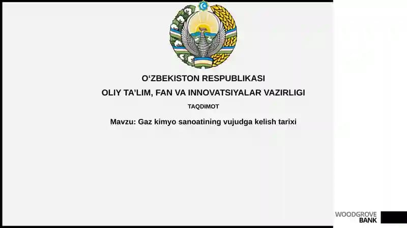 Gaz kimyo sanoati