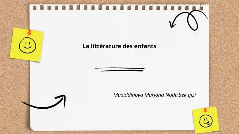 La littérature des enfants