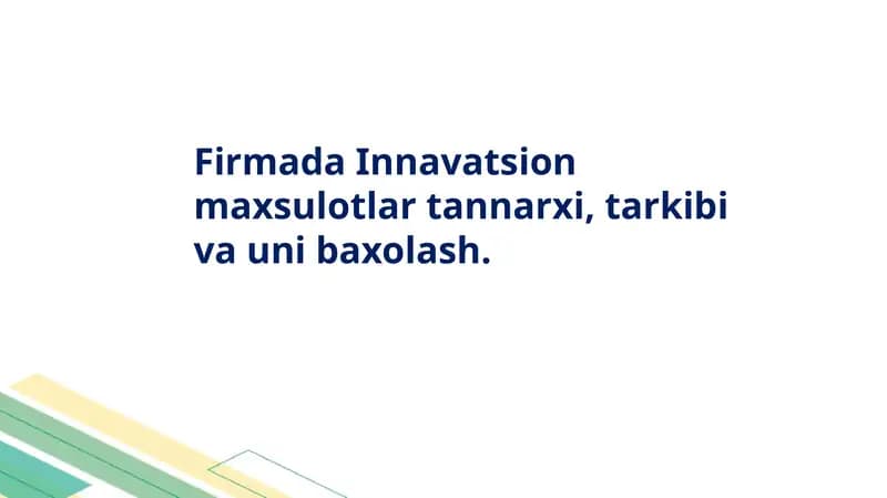Innavatsion maxsulotlar