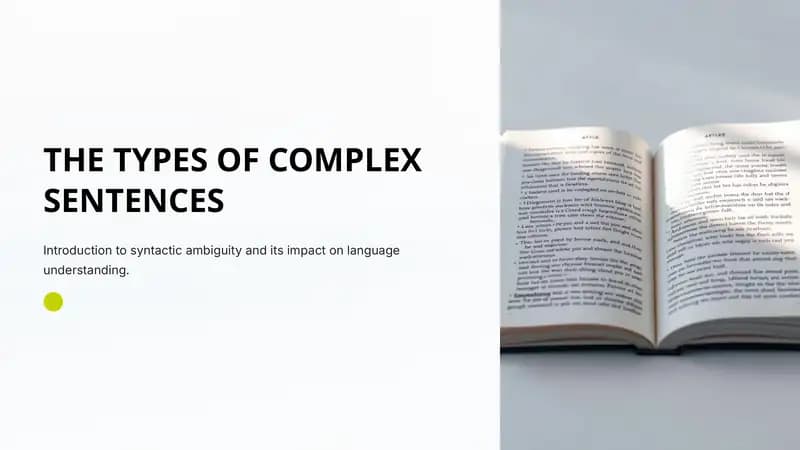 THE TYPES OF COMPLEX SENTENCES