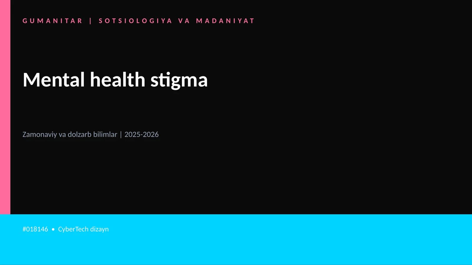 Mental health stigma