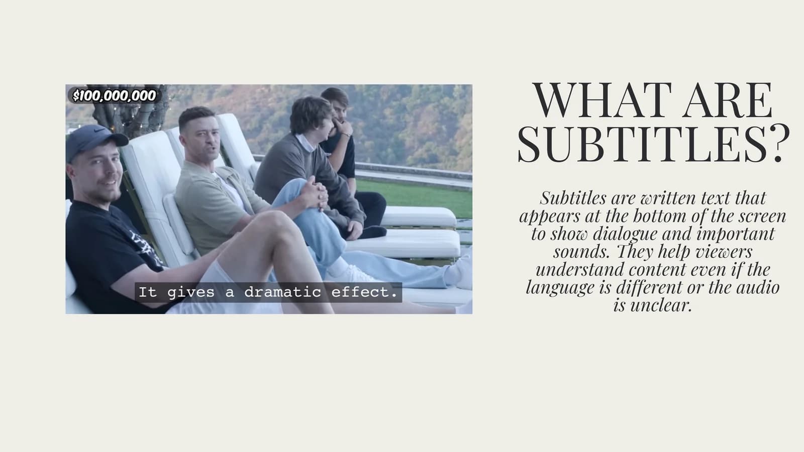 WHAT ARE SUBTITLES?