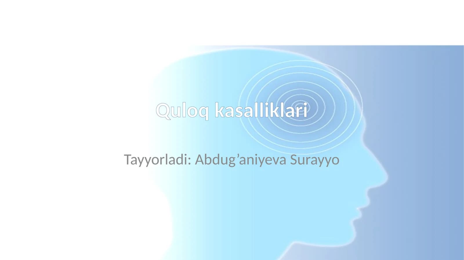 quloq kasalliklari