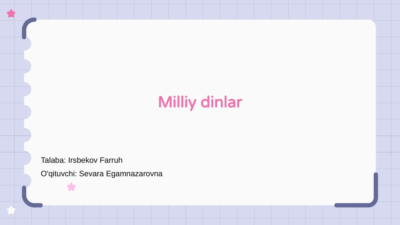 Milliy dinlar