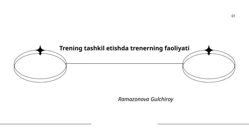 Trening tashkil etishda trenerning faoliyati