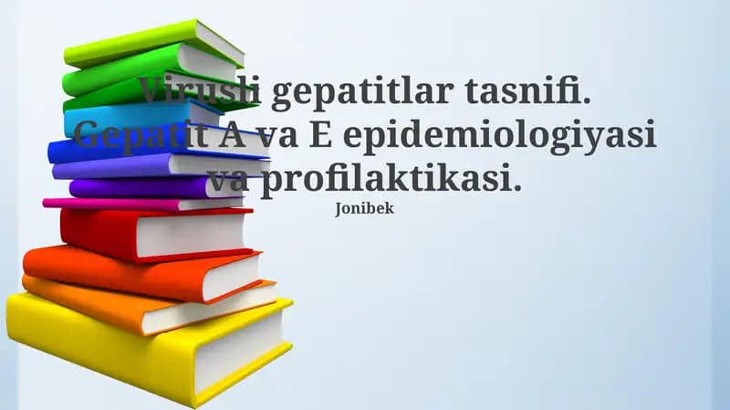 Virusli gepatitlar tasnifi