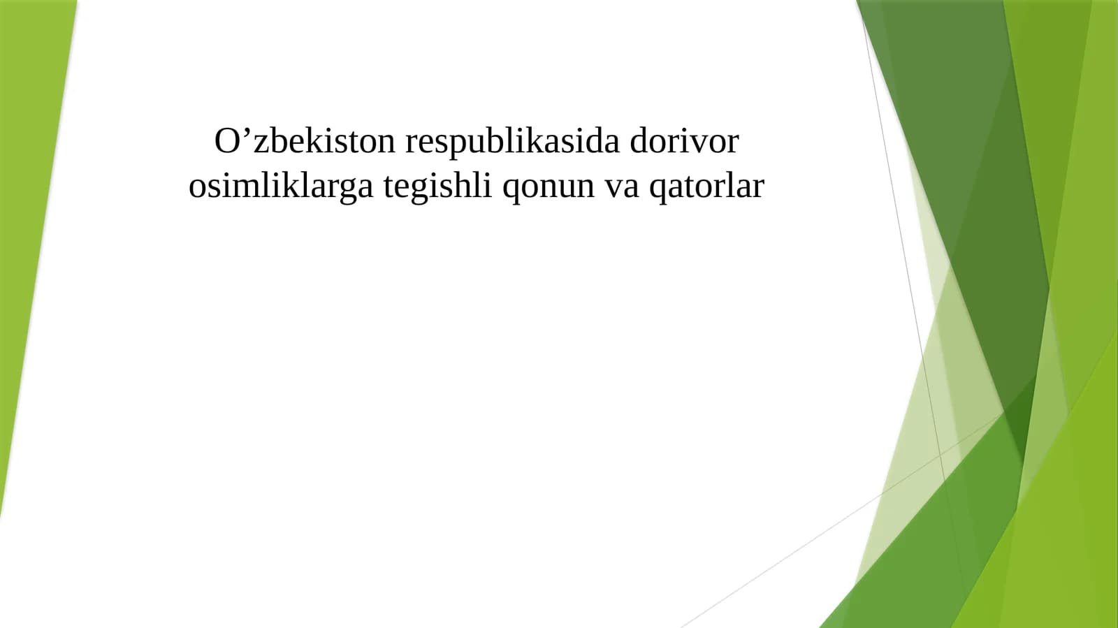 Dorivor o'simliklarni muhofaza qilish