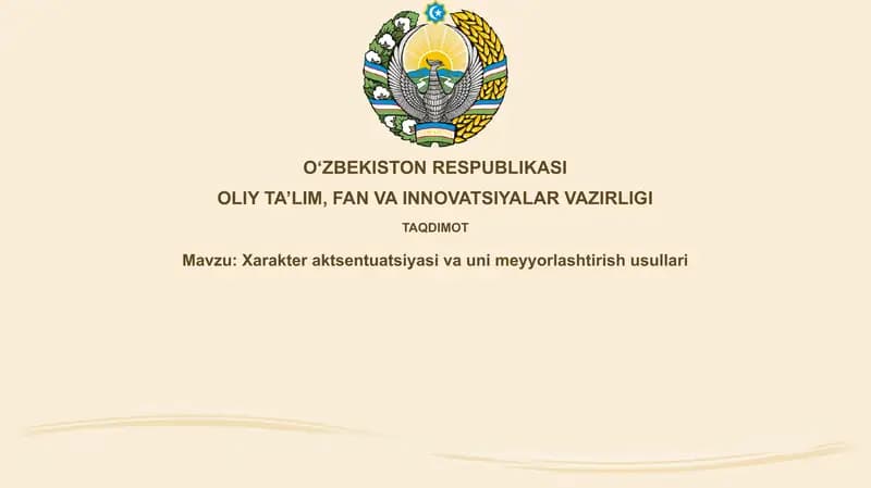 Xarakteraktsentuatsiyasivaunimeyyorlashtirishusullari