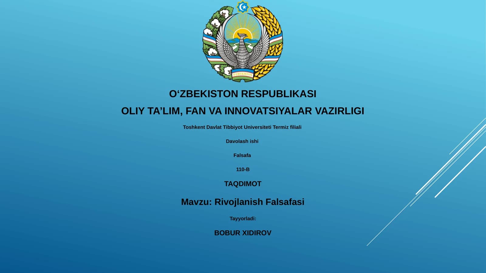 Rivojlanish Falsafasi