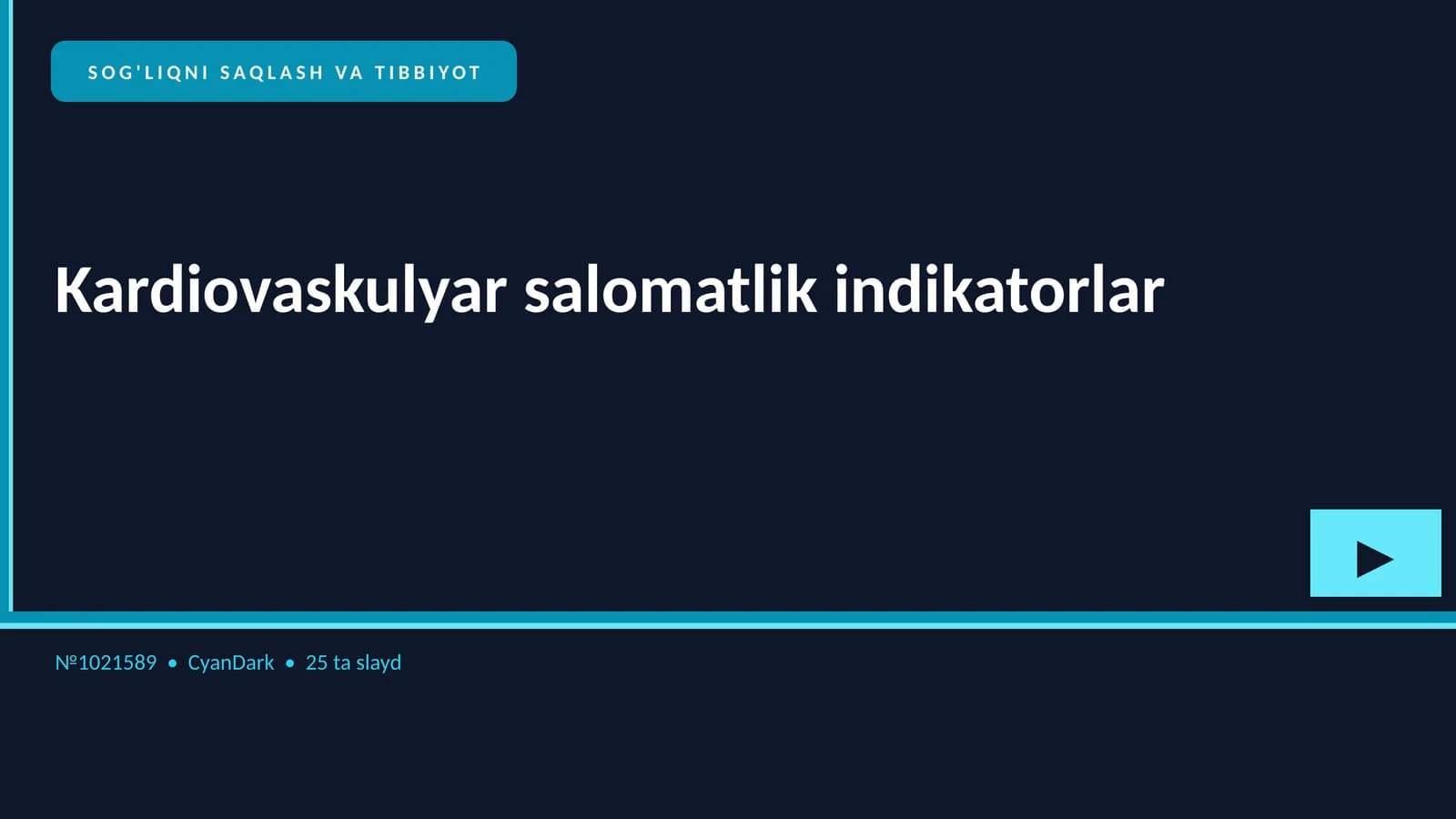Kardiovaskulyar salomatlik indikatorlar