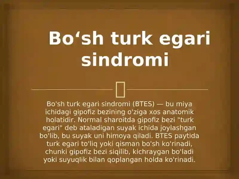 Bo‘shturkegarisindromi