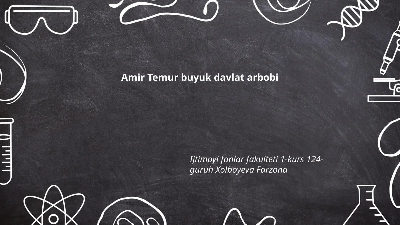 Amir Temur buyuk davlat arbobi