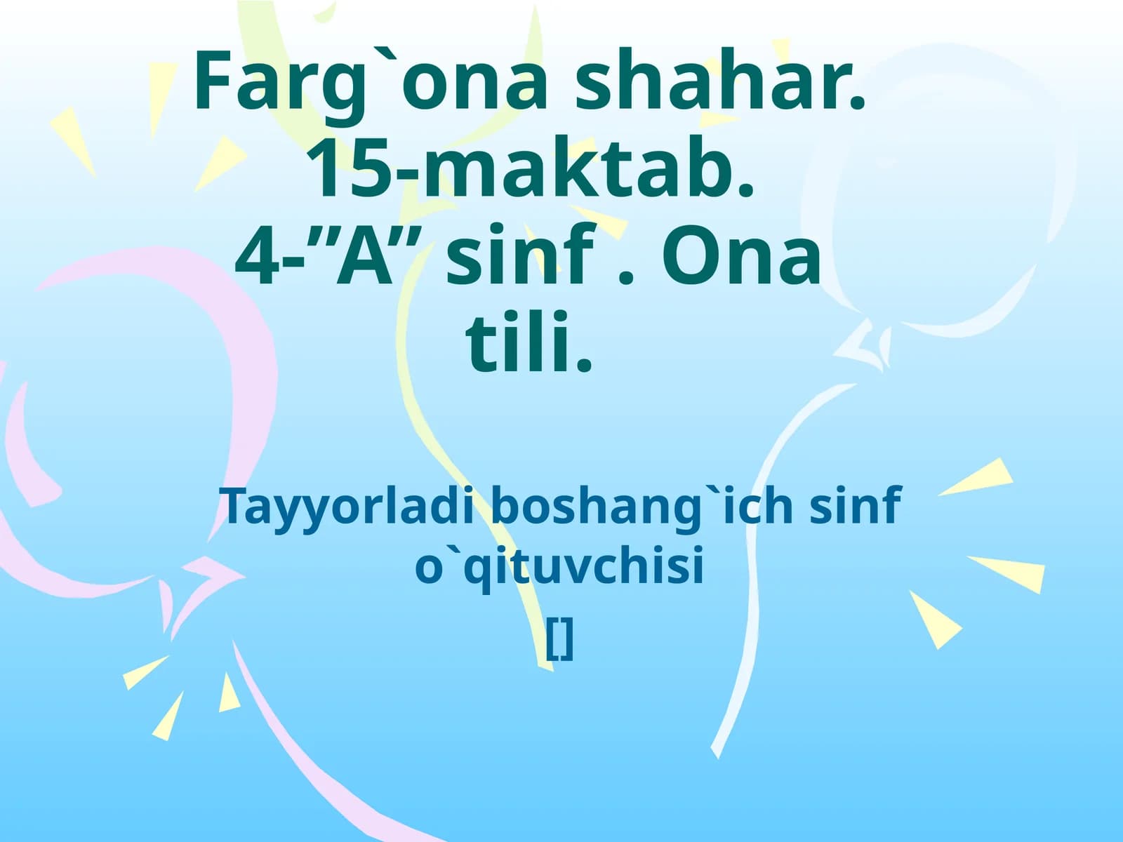 Ona tilim, jonu dilim, sen o`zingsan jon dilim
