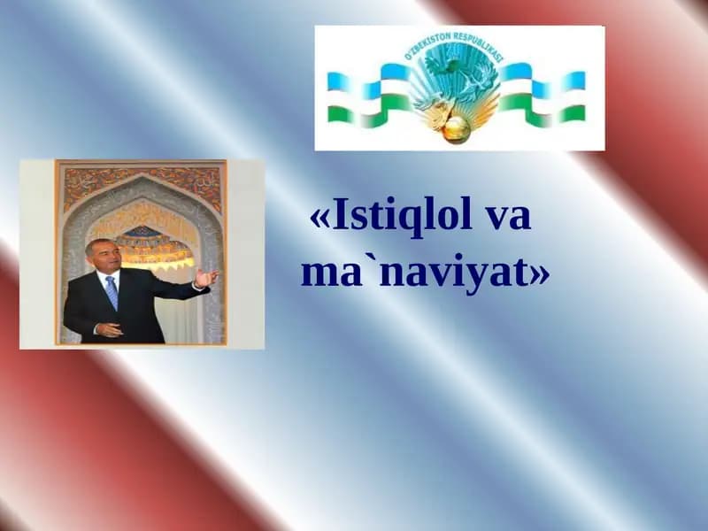 Istiqlol vama`naviyat