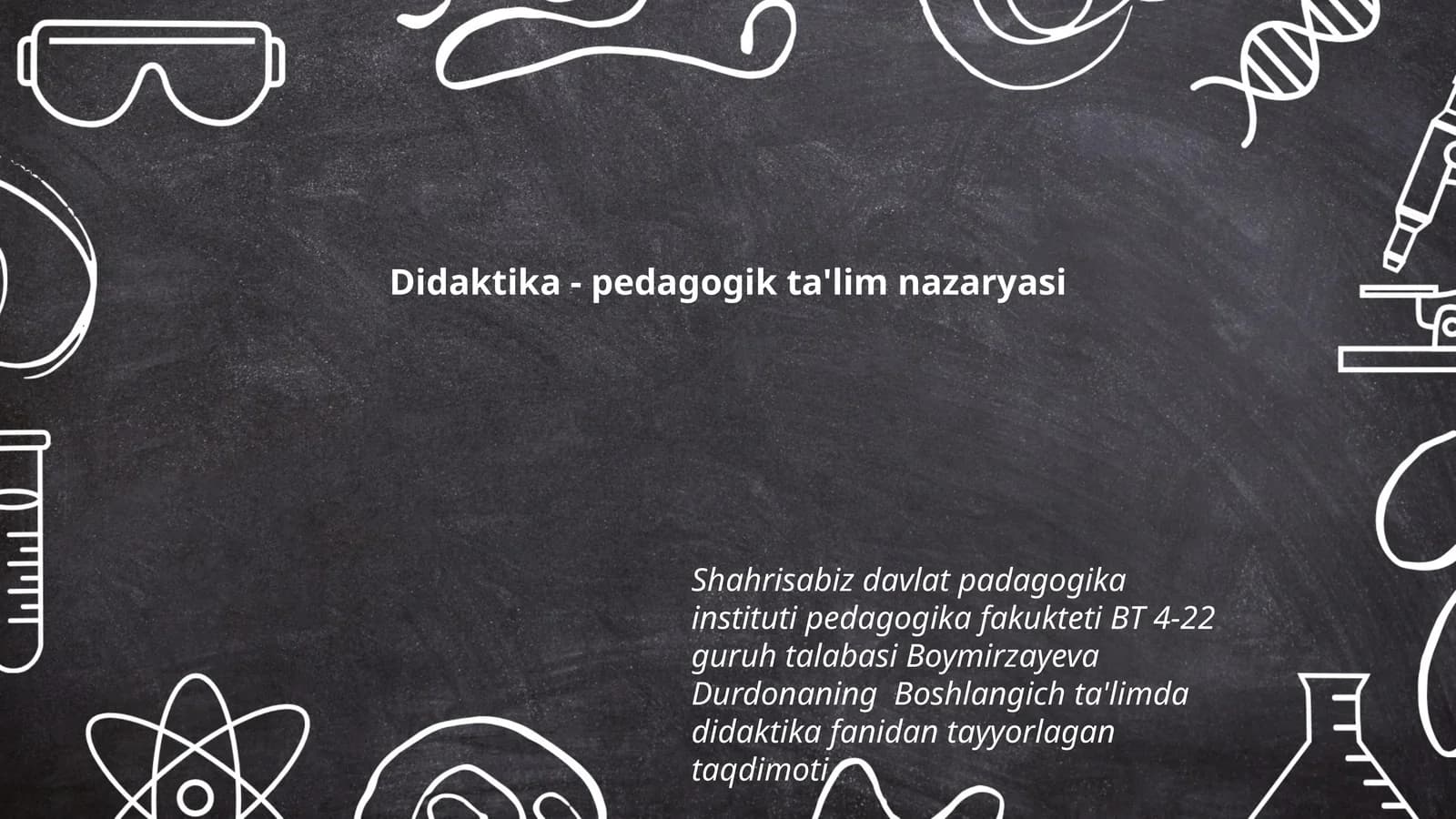 Didaktika - pedagogik ta'lim nazaryasi