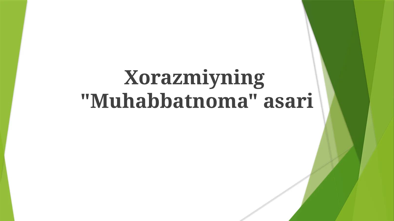 "Muhabbatnoma" asari