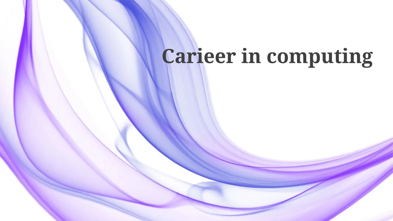 Career Paths in Computing
