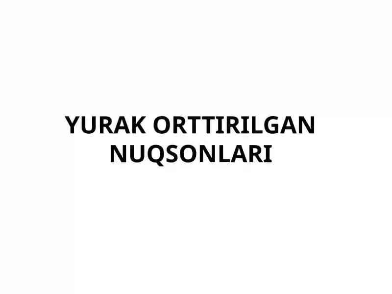 Yurak orttirilgan nuqsonlari