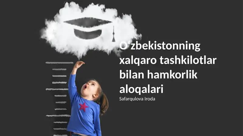 O'zbekistonning xalqaro tashkilotlar bilan hamkorlik aloqalari