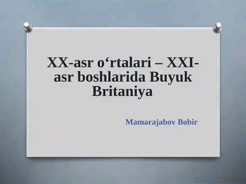 Leyboristlar hokimiyatda 1945-1951 yillar