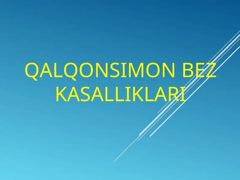 QALQONSIMON BEZ KASALLIKLARI