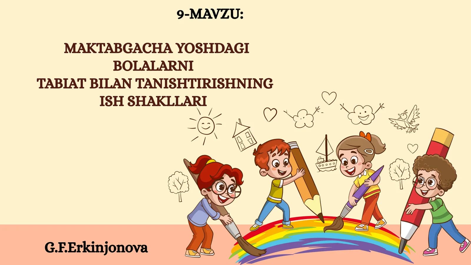 Tabiat bilan tanishtirishning ish shakllari
