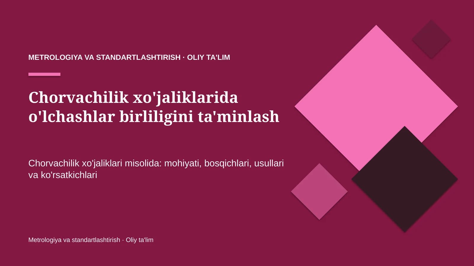 chorvachilik xo'jaliklarida o'lchashlar birliligini ta'minlash 2283