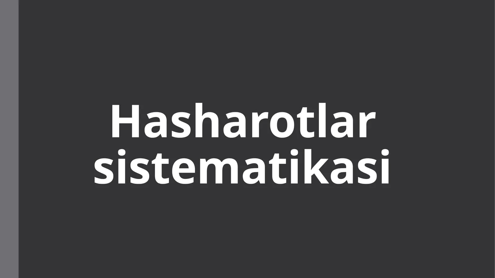 Hasharotlar sistematikasi