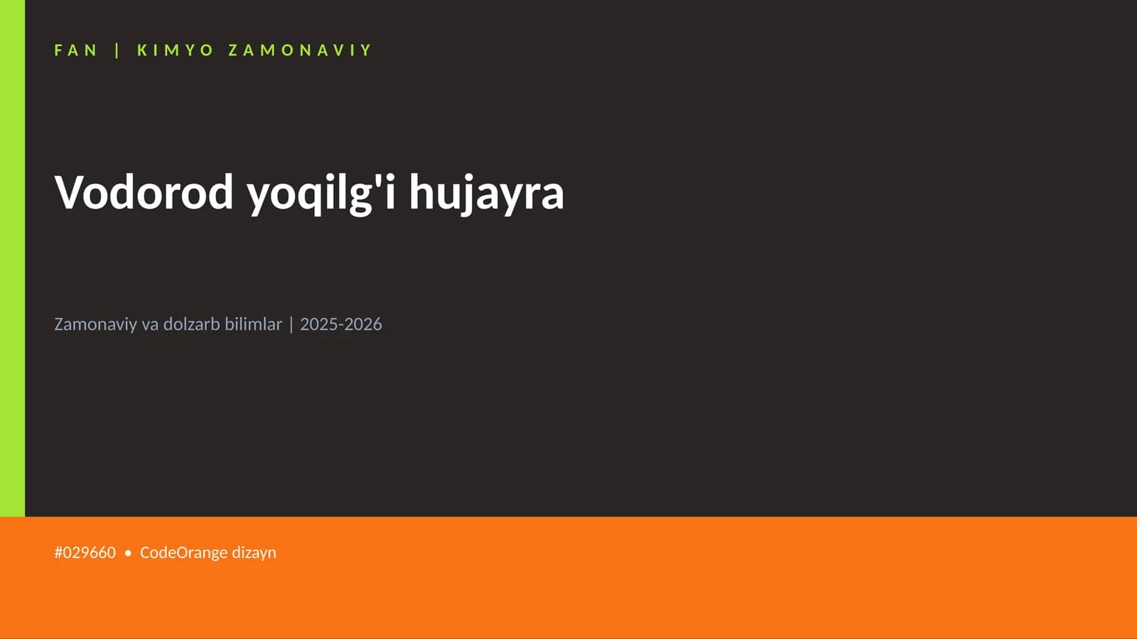 Vodorod yoqilg'i hujayra