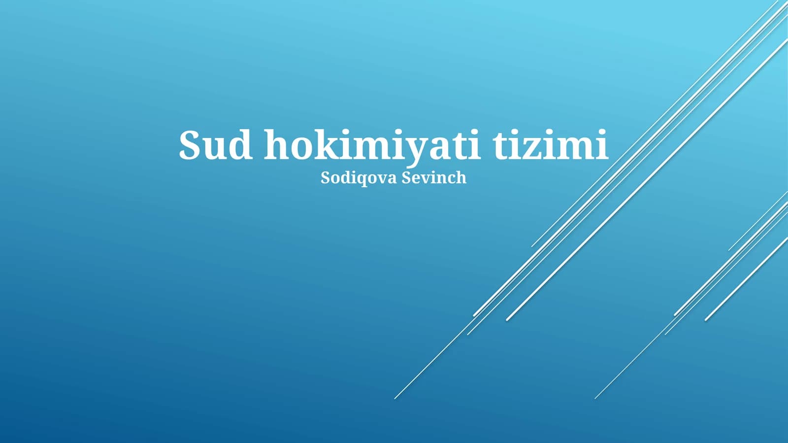 Sud hokimiyati tizimi