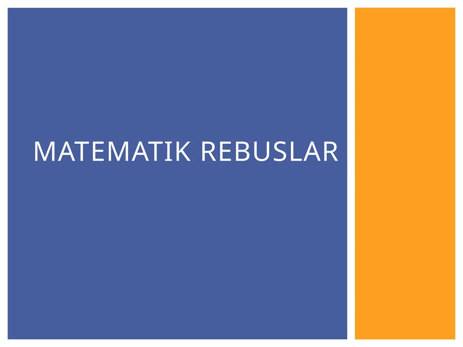 Matematikrebuslar
