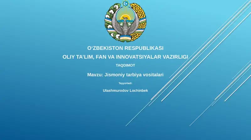 Jismoniy tarbiya vositalari