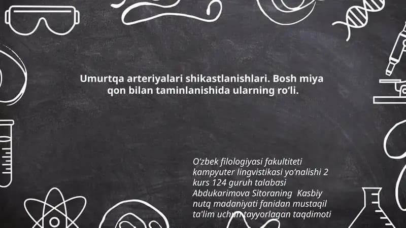 Umurtqa arteriyalari shikastlanishlari