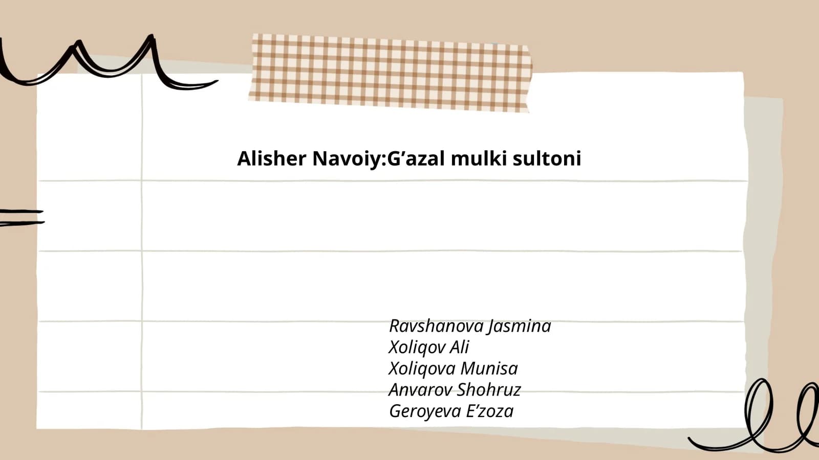 Alisher Navoiy: Gʼazal mulki sultoni