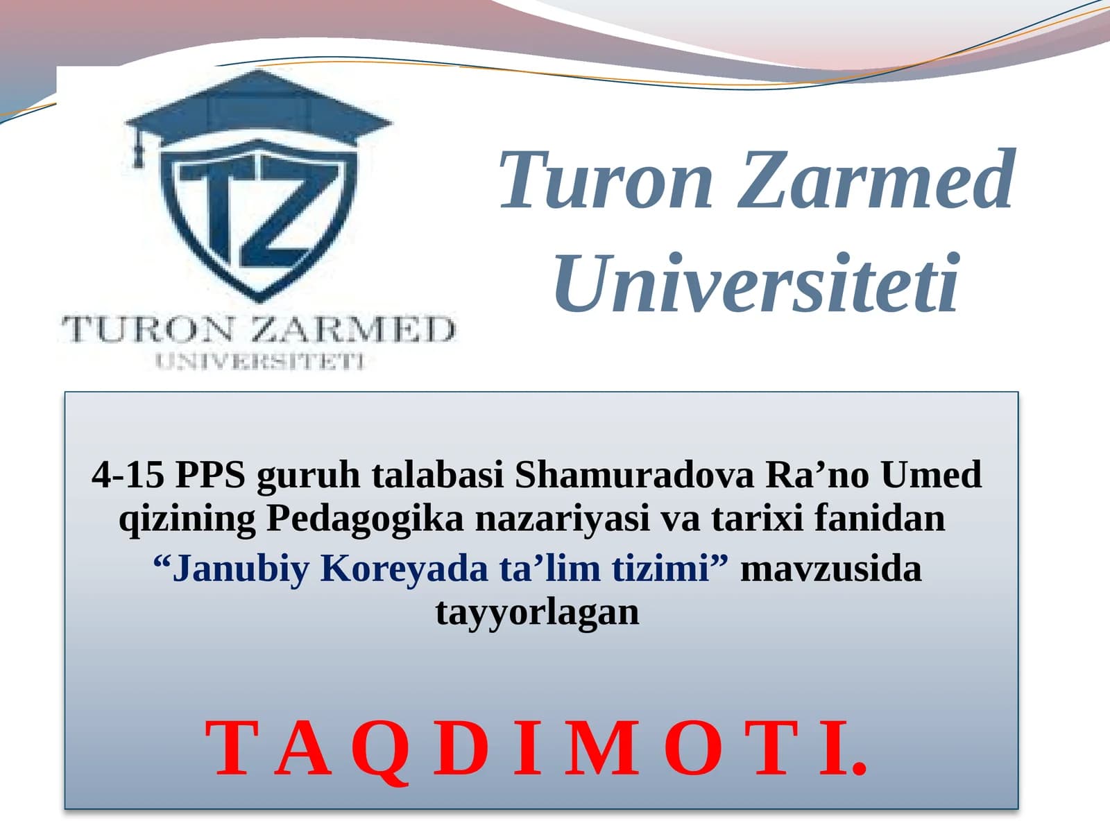 Janubiy Koreyada ta’lim tizimi