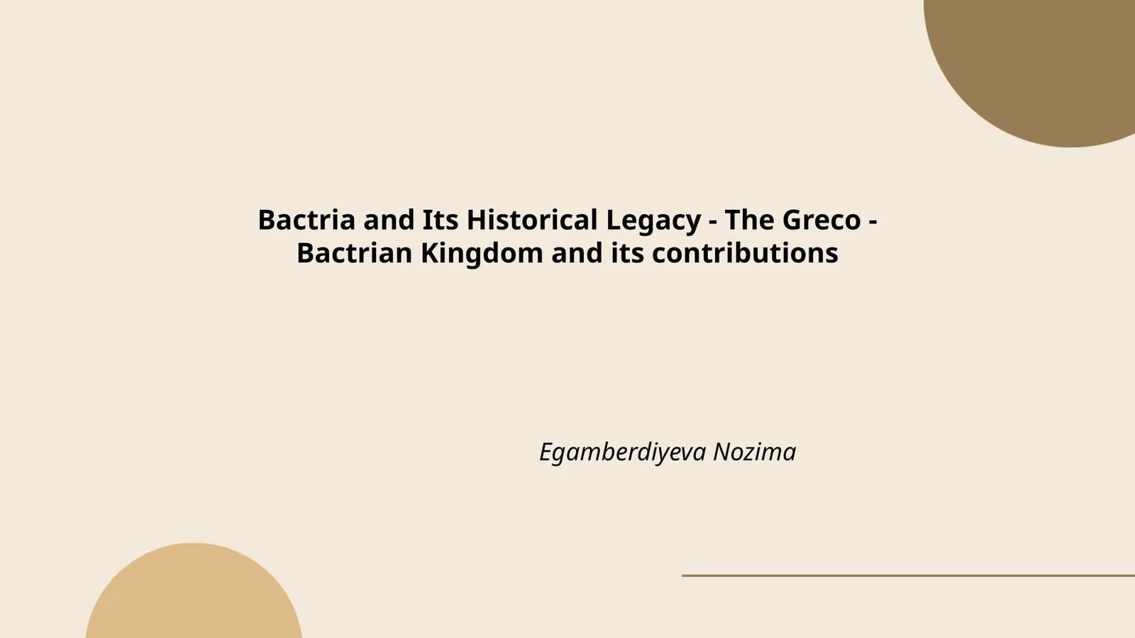 The Greco-Bactrian Kingdom