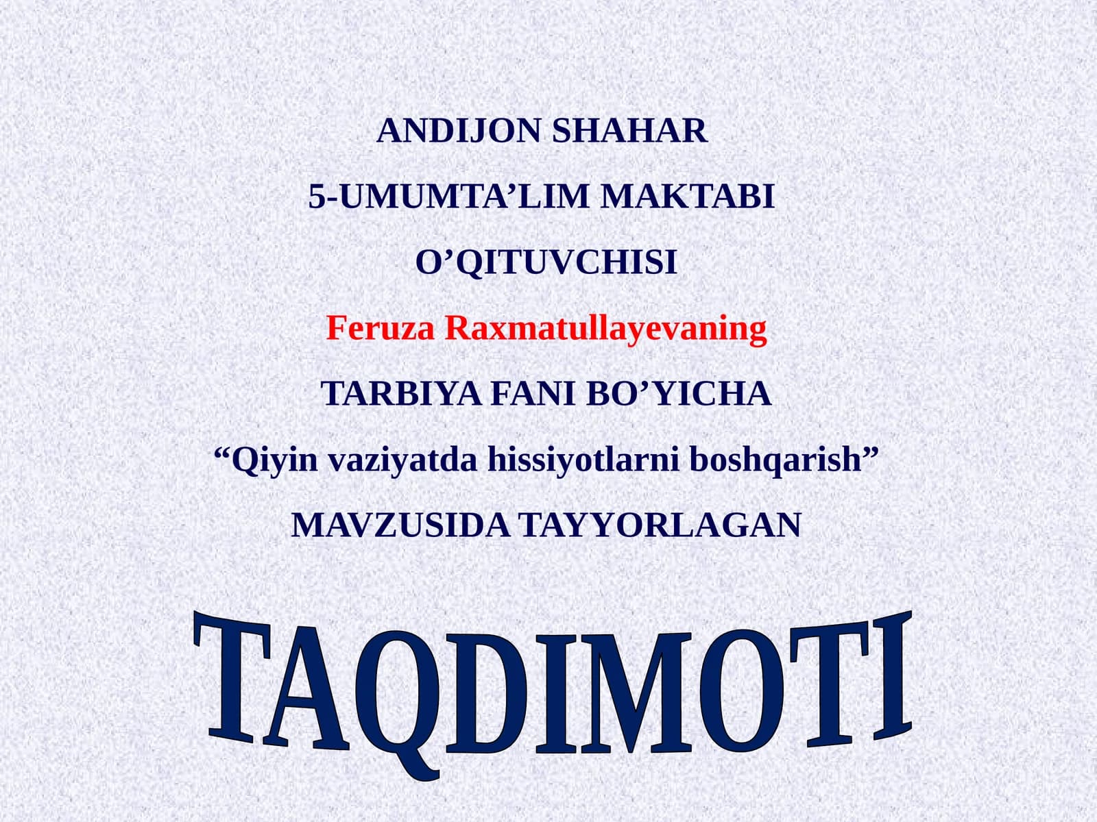 Qiyin vaziyatda hissiyotlarni boshqarish