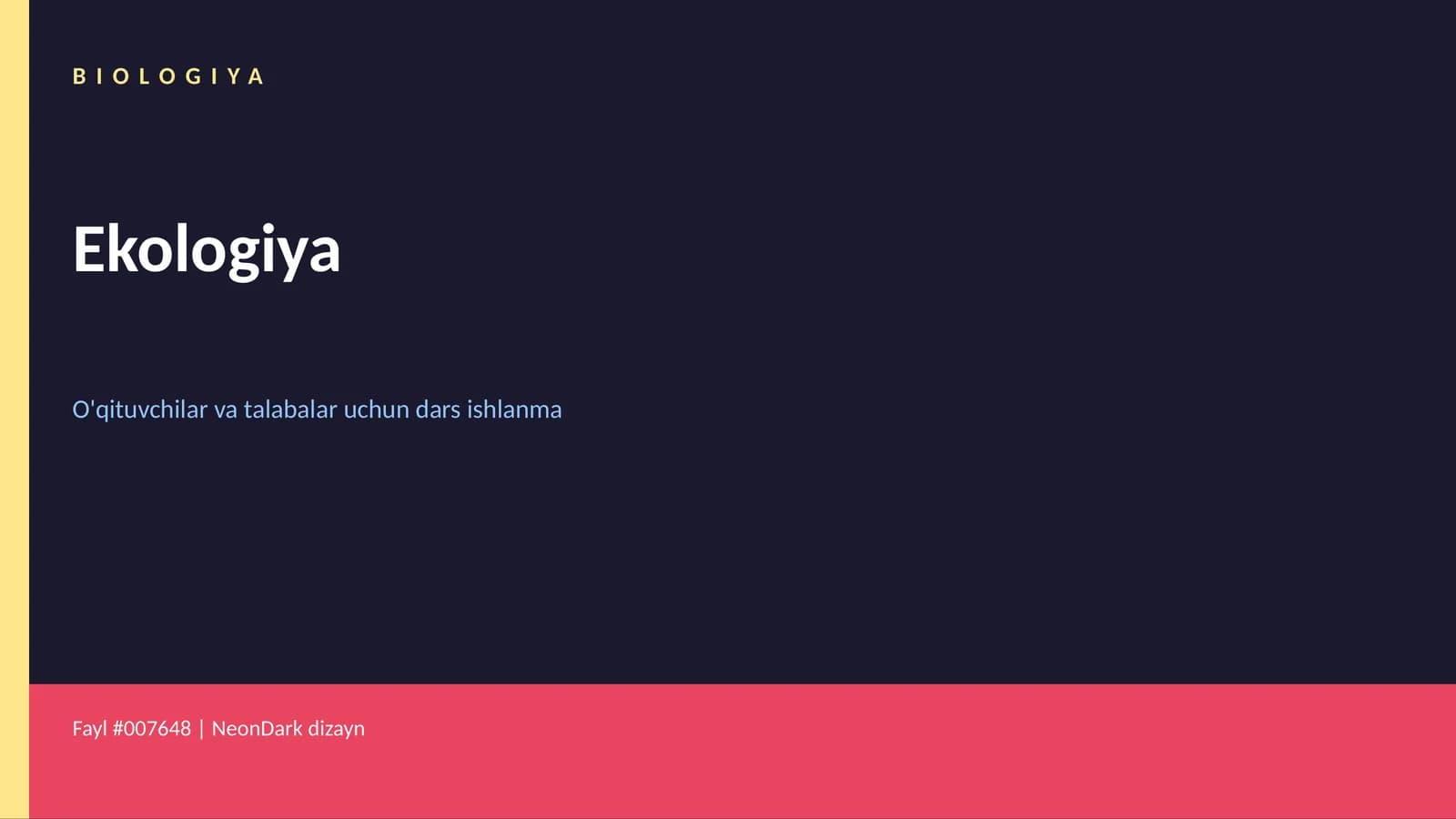 BIOLOGIYA