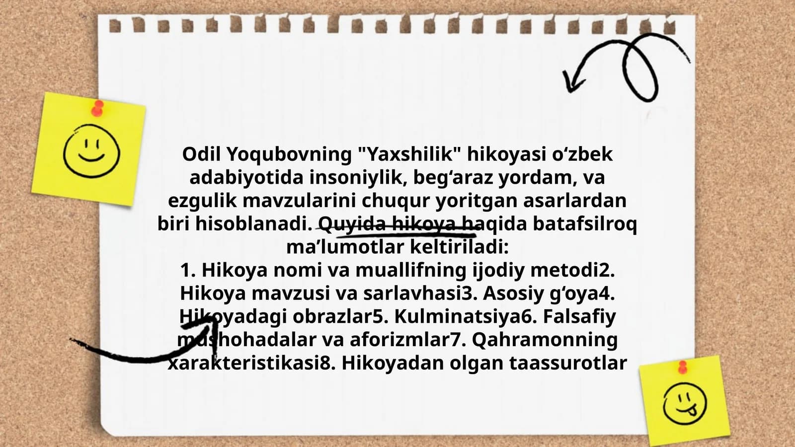 "Yaxshilik" hikoyasi