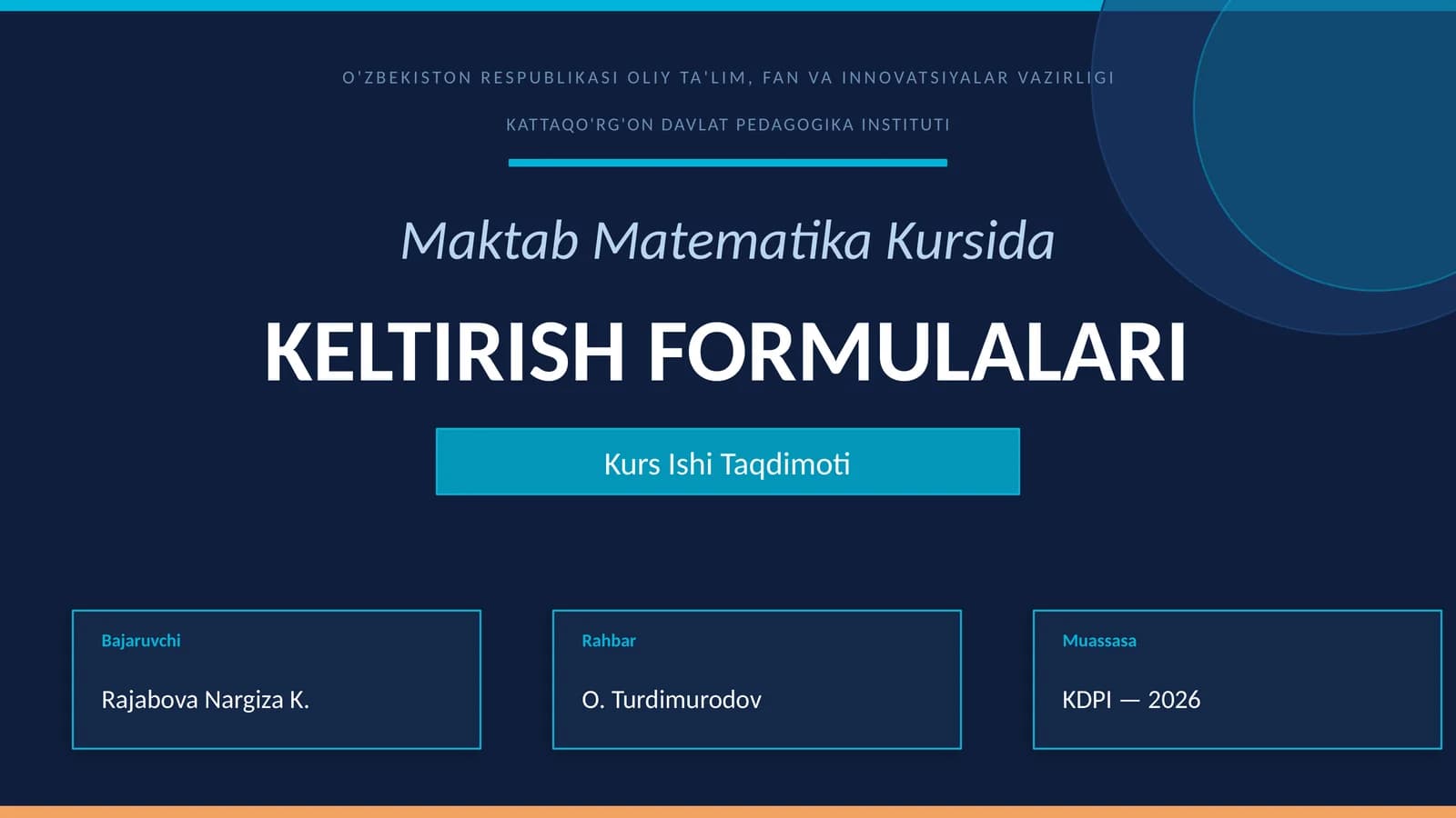 Keltirish formulalari