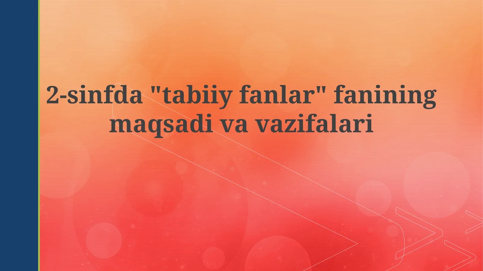 Ekologik madaniyat asoslari